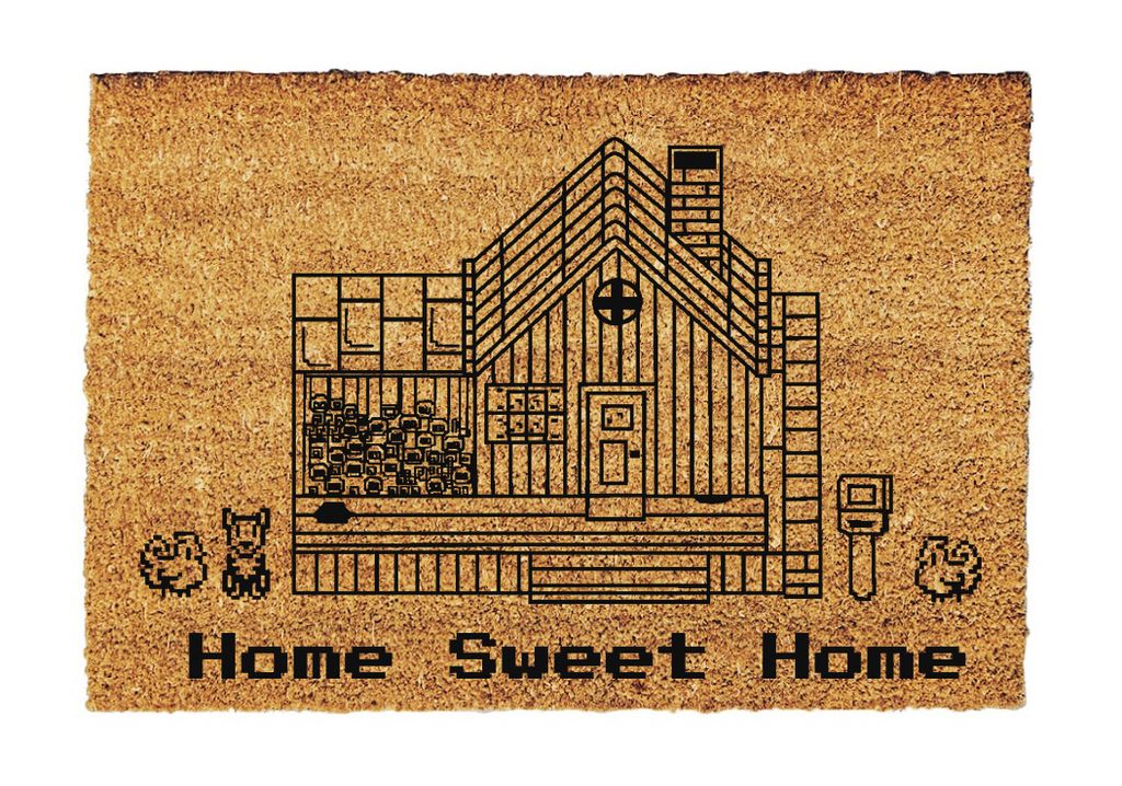 Stardew Valley Fußmatte „Home Sweet Home“ – Inspiriert vom Spiel | Einzigartige Wohnkultur | Geschenk für Gamer 60cm x 40cm x 1.8cm