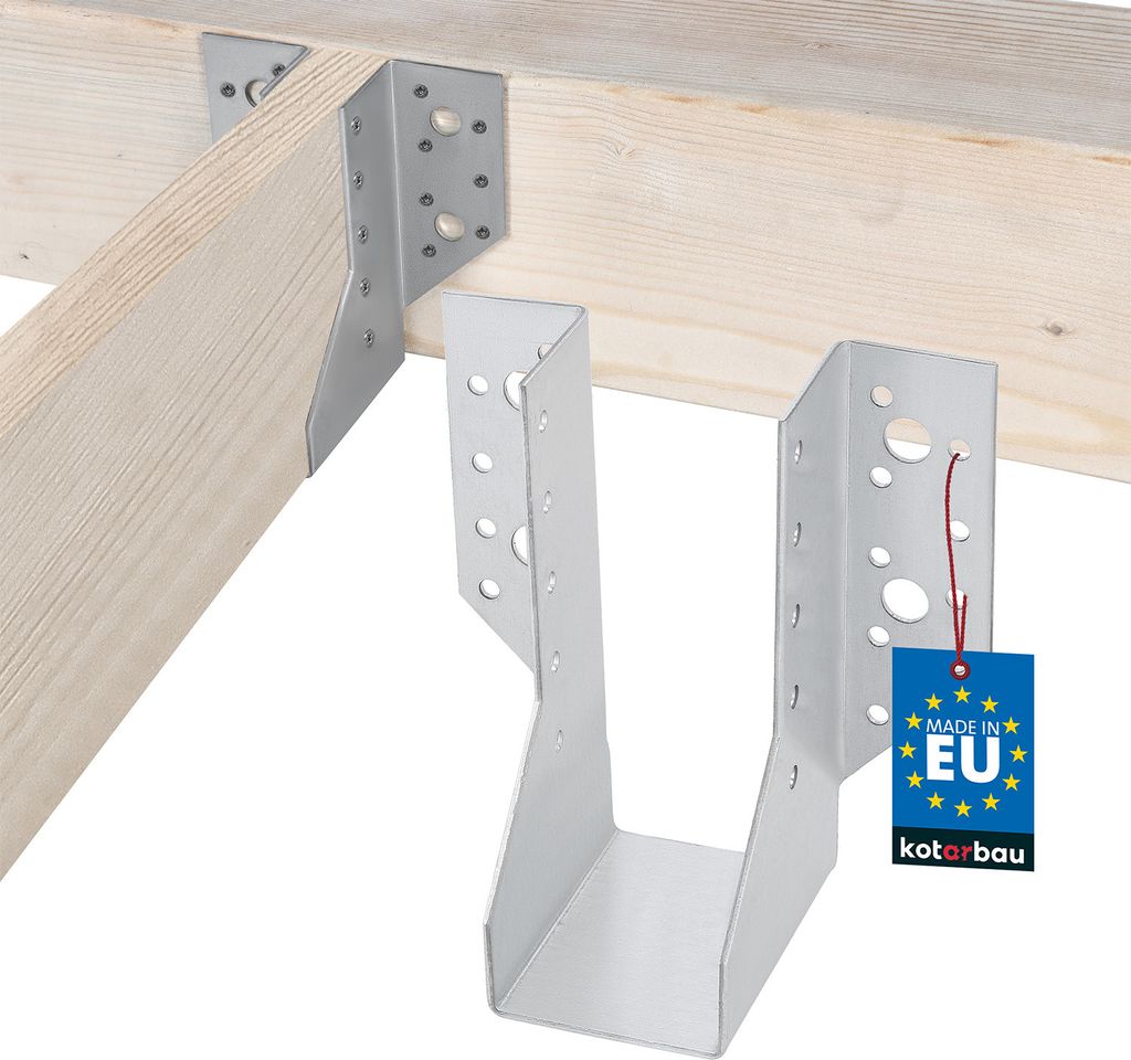 KOTARBAU Balkenschuh Typ A 50 mm Holzbalkenverbinder Balkenverbinder Verbinder für Baukonstruktion außenliegend