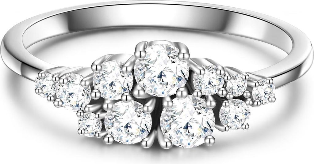 Ring Sterling Silber Zirkonia weiß 54