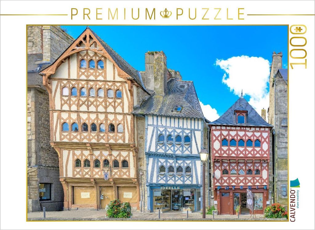 CALVENDO Puzzle Guingamp | 1000 Teile Lege-Größe 64x48cm Foto-Puzzle für glückliche Stunden
