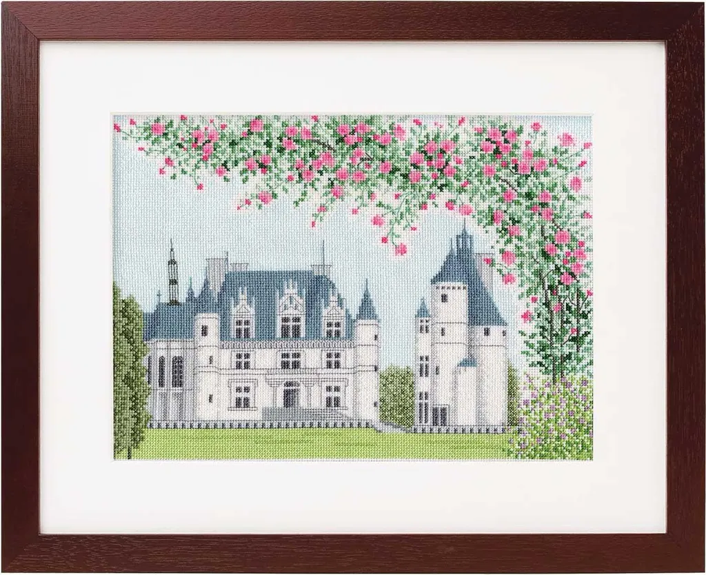 Kit de broderie au point de croix Chenonceaux Olympus 23,4x32,5 cm