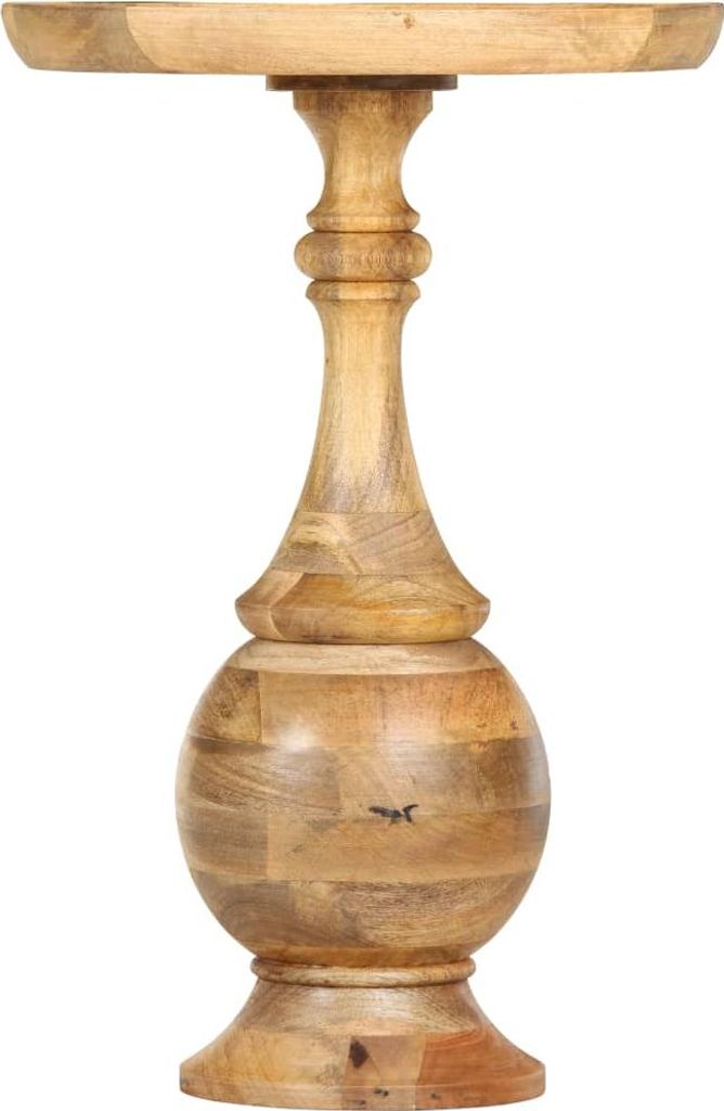 vidaXL Runder Beistelltisch 43 x 43 x 66 cm Massivholz Mango