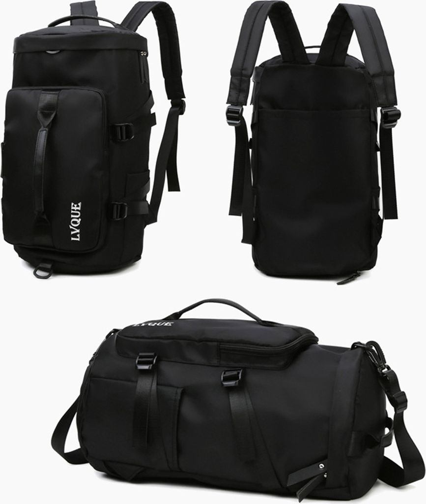 OKWISH Sporttasche Damen Herren Reisetasche mit Schuhfach Nassfach Wasserdicht Trainingstasche Travel Duffle Bag mit Rucksack Weekender Schwimmtasc...