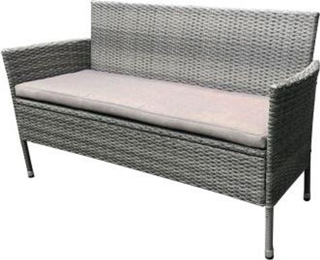 TrendLine Rattanbank 3 Sitzer Greta 149 x 59 x 85 cm Produktbild 