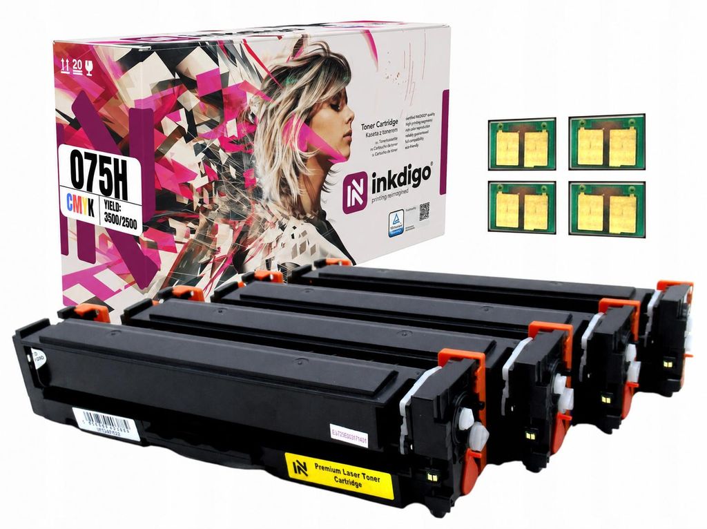 Inkdigo Tonerset 075H für Canon i-SENSYS LBP-646Cdw, Produktbild  KI-generiertes Bild