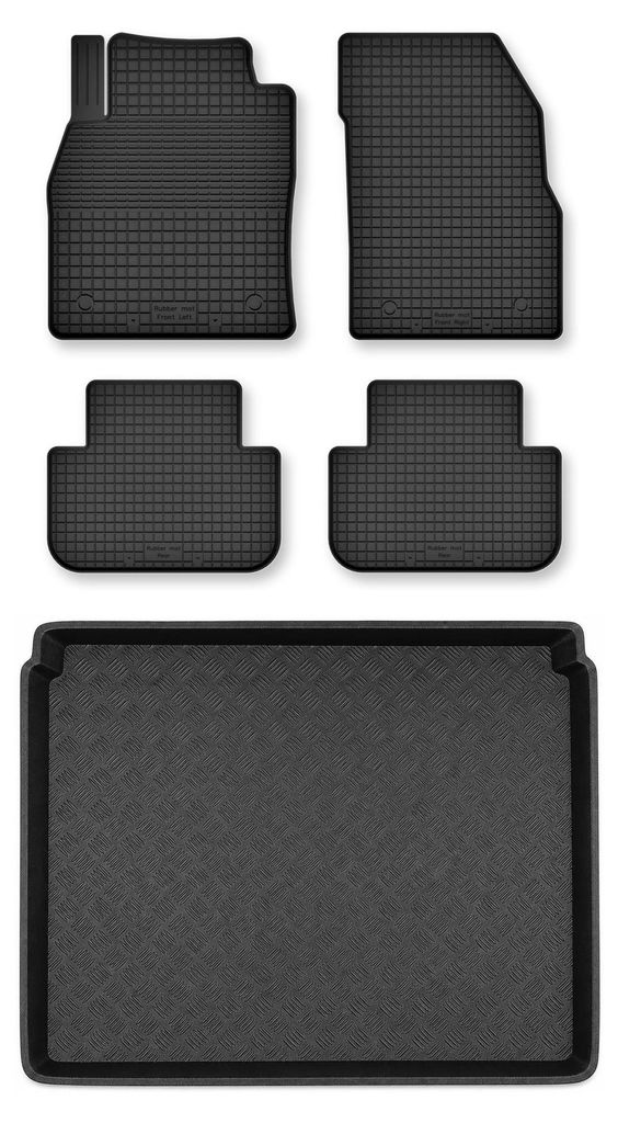 Gummimatten + Kofferraumwanne für Opel Zafira C 2012-2018 Produktbild 