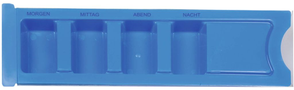 MEDIKAMENTEN DISPENSER für 1 Tag blau, 1 St