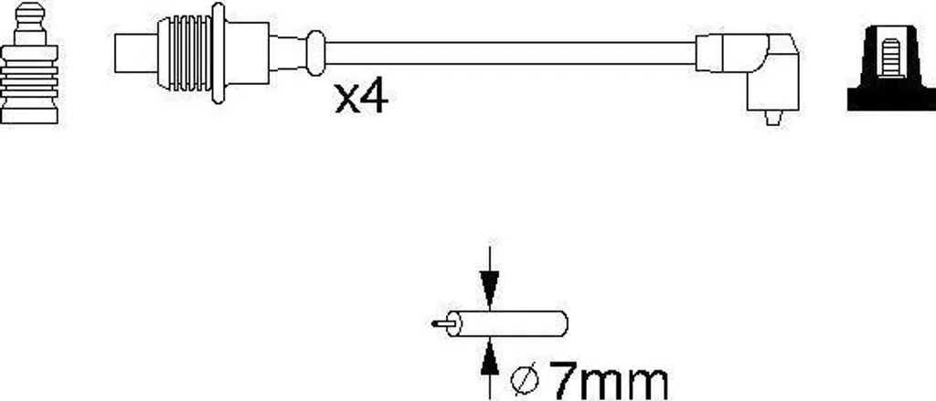 Câbles d'allumage Bosch 0986356854 Haute Tension pour Expert et Boxer