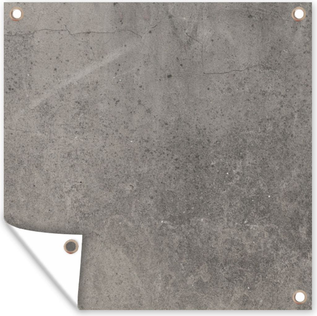 MuchoWow 50x50 cm Outdoor-Poster Gartendeko Sichtschutz Garten Poster für den Garten Beton - Leitung - Zement