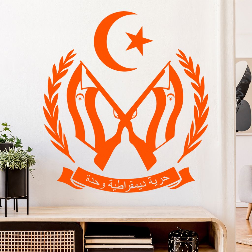 Sahara Wappen Wandtattoo Wandaufkleber Wall Sticker - Dekoration, Küche, Wohnzimmer, Schlafzimmer, Badezimmer