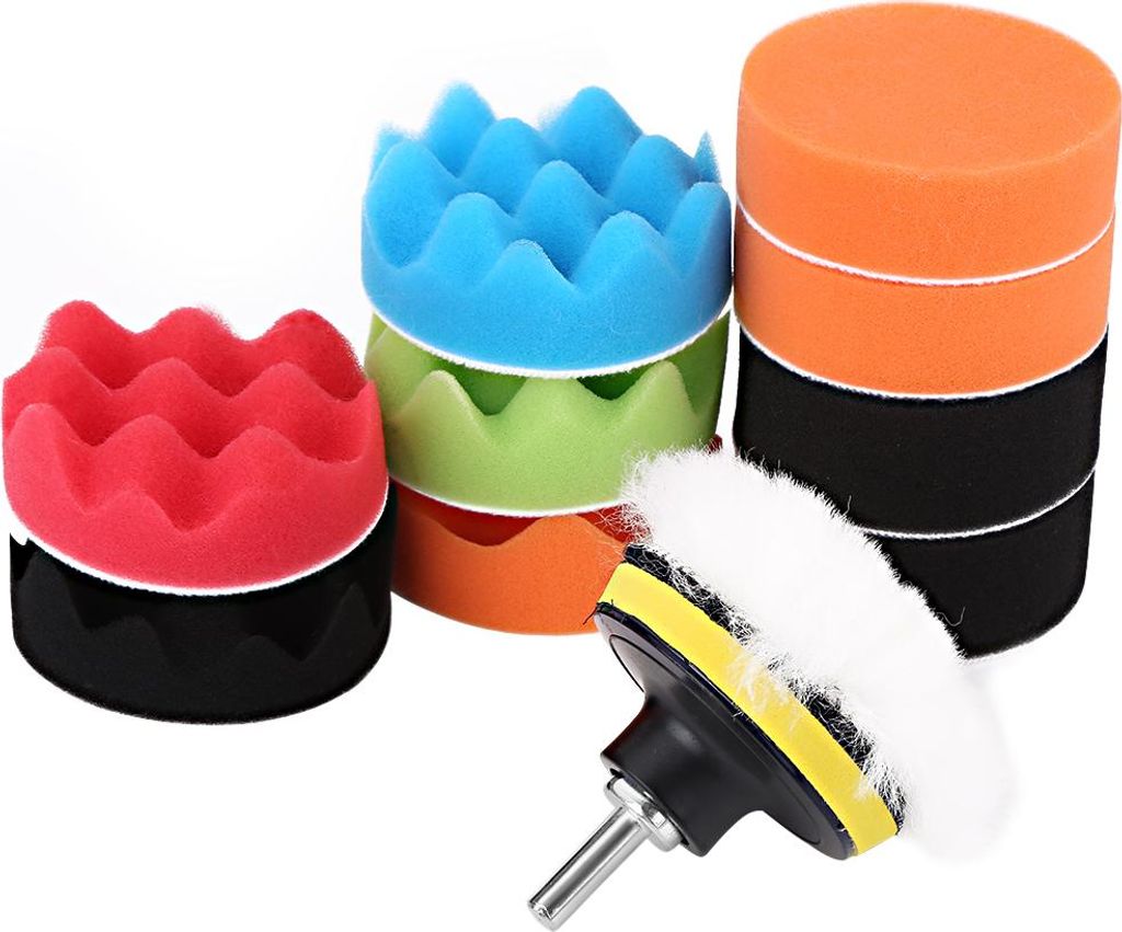 Bohrer-Polierpad-Set, 7,6 cm Auto-Pads, 12 Stück/Set für Auto-Polierer