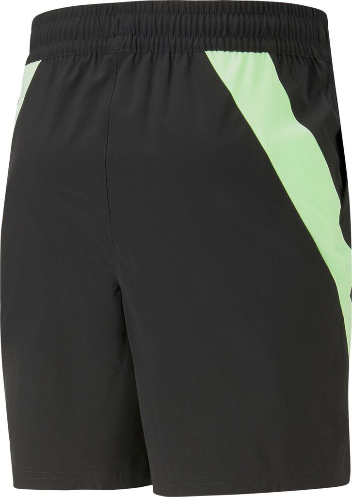 Puma Fit 7" Stretch Woven Trainingsshorts Herren schwarz fizzy lime Gr S