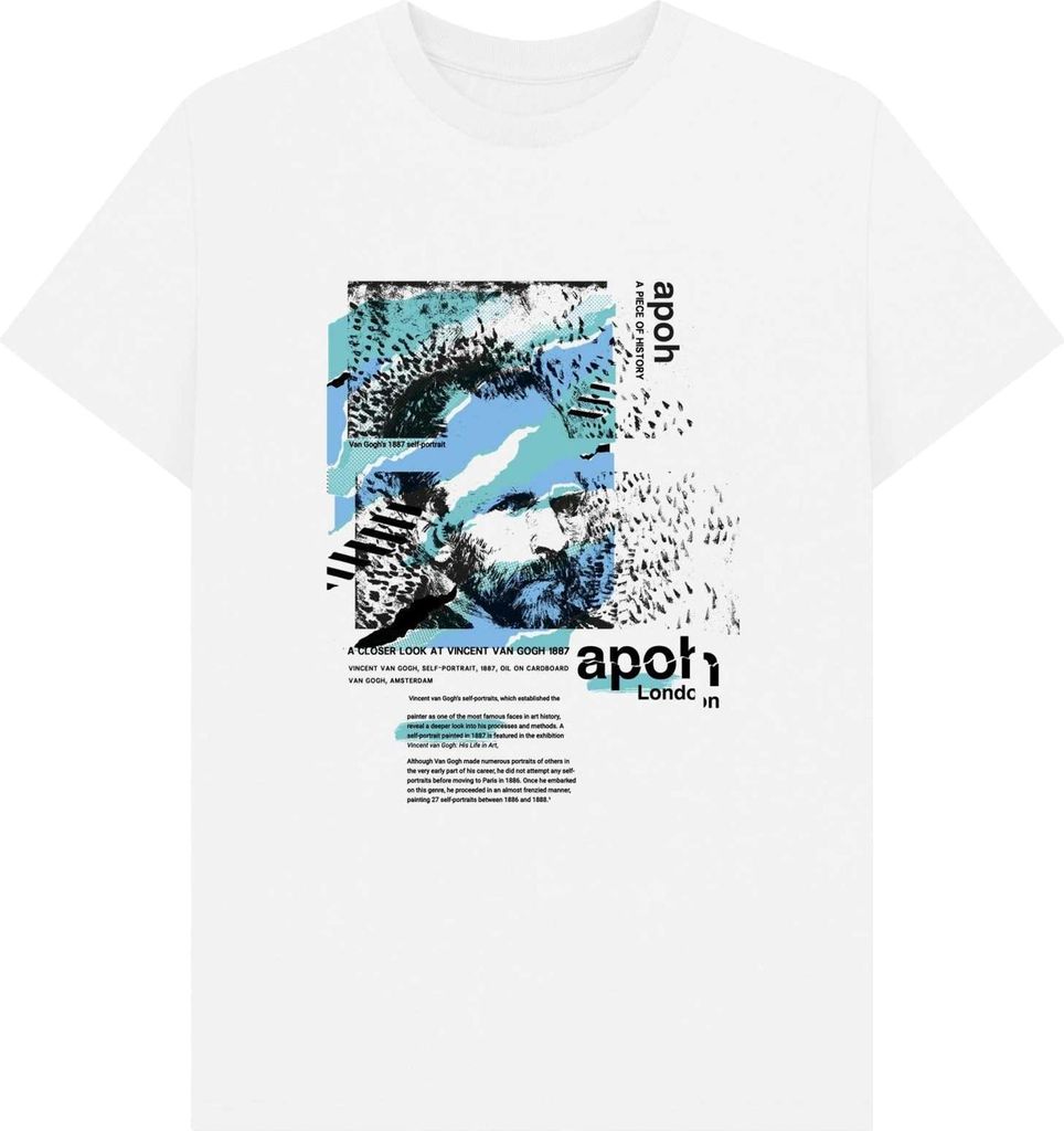 Apoh - "Portrait" T-Shirt für Herren/Damen Uni PN1719 (XXL) (Weiß)