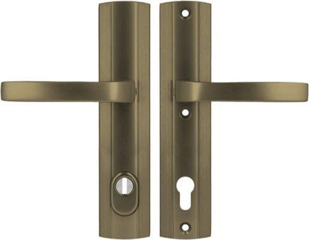 Axa PRESTIGE 92 WB Griff, Klasse 3, mit FLEX-Einsatzschutz (Brandschutz), Farbe F4 - Altgold (Türstärke 74-83 mm)