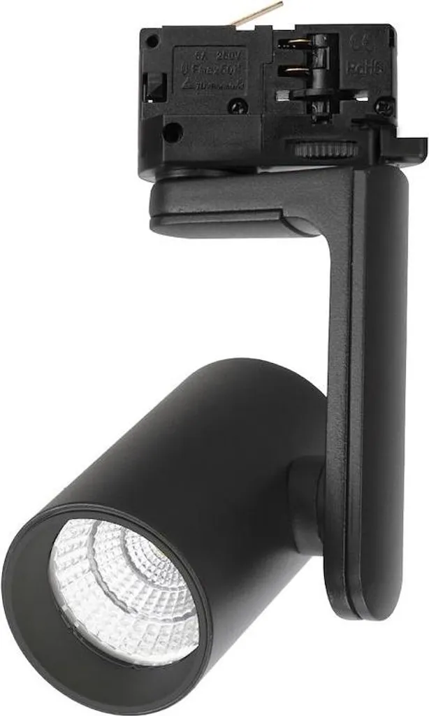 Projecteur LED sur Rail 3 Circuits Timor Noir 10W Ambiance Variable