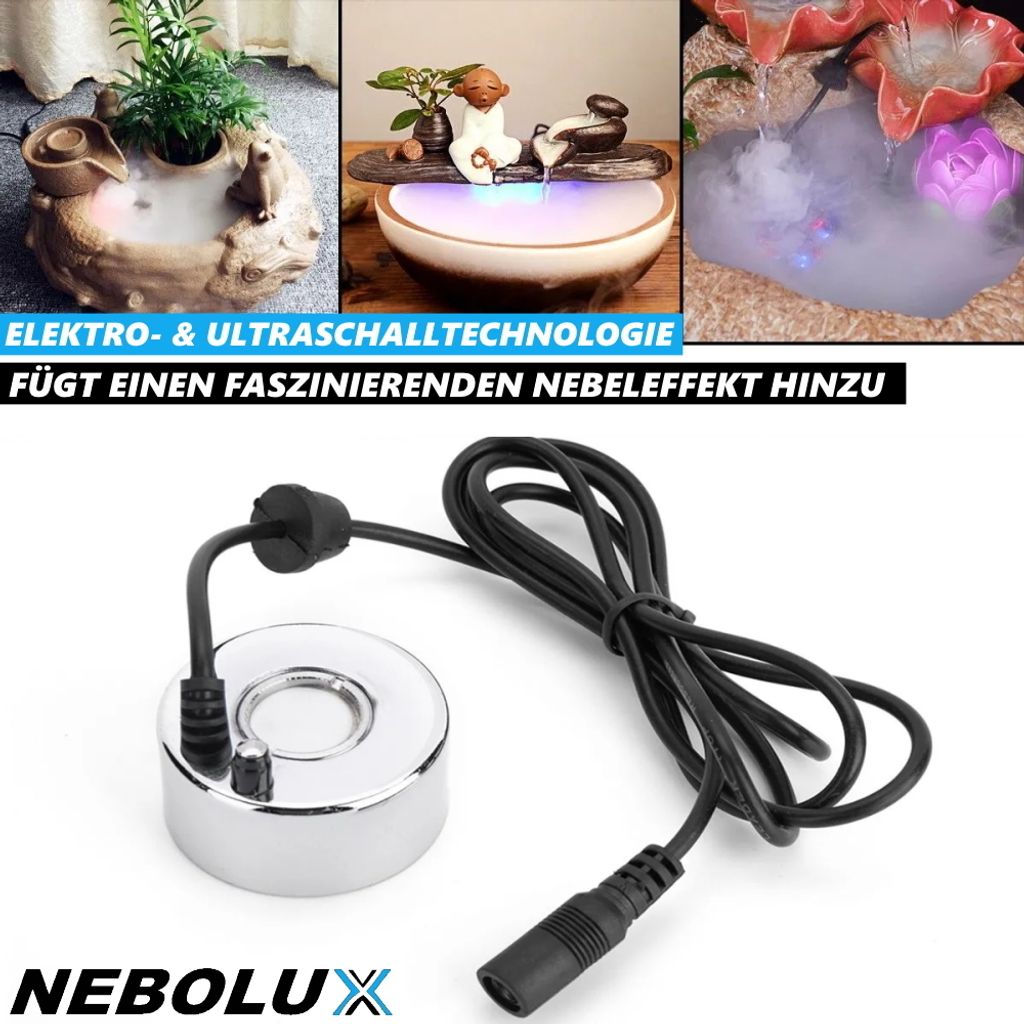 NEBOLUX Vernebler Nebelmacher Luftbefeuchter Dampferzeuger Produktbild 4