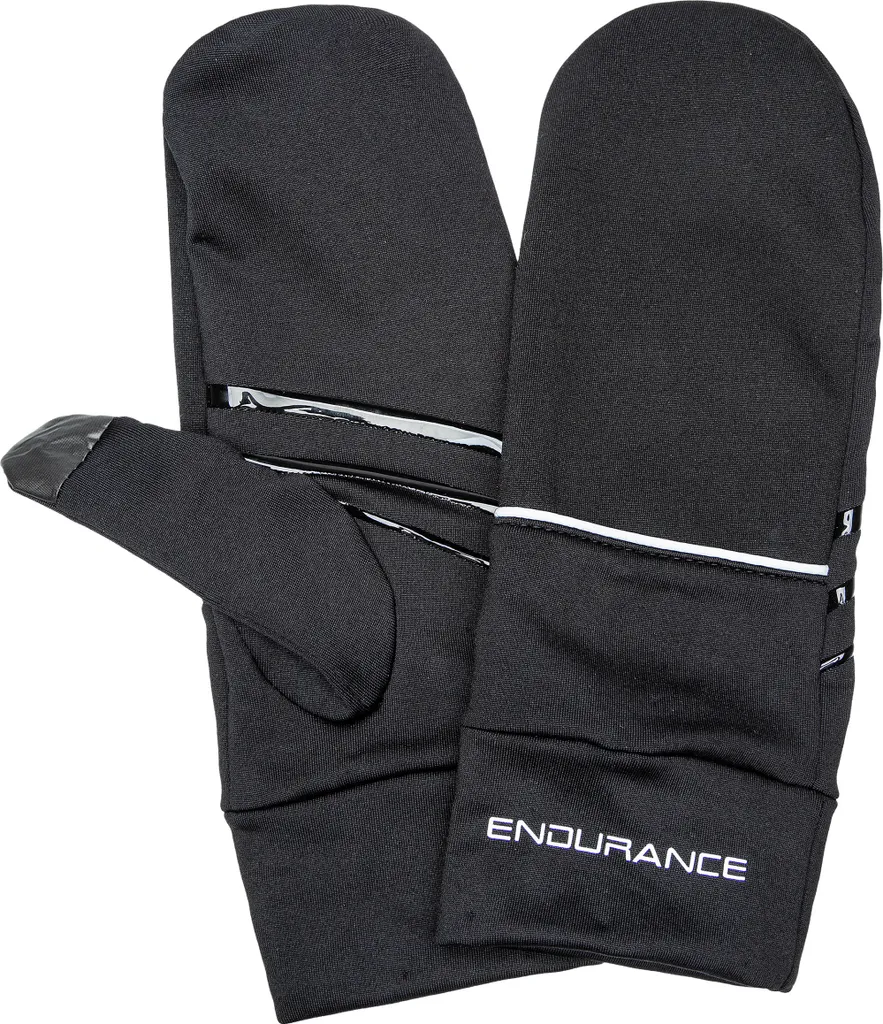 Moufles de running Zanny Endurance pour courir de nuit en noir S