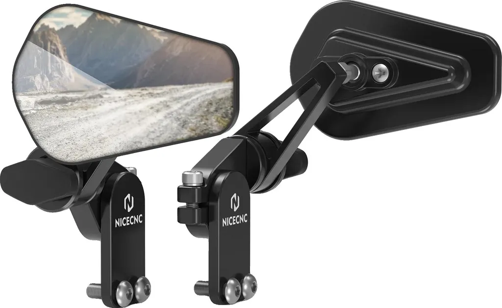 Rétroviseur pliable noir anti-vibration : fini les miroirs qui bougent