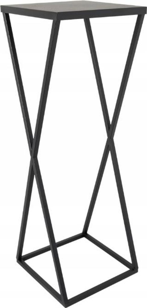 Moderner Loft Blumenständer SCHWARZ XENA 251/K-12-1P-70C