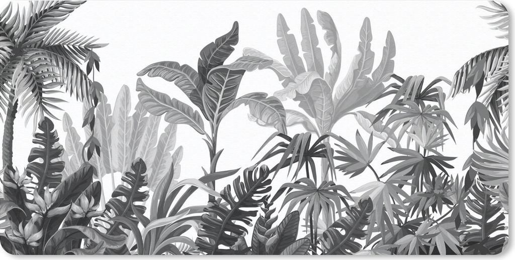 MuchoWow Mauspad Mousepad Design - Blätter - Natur 60x30 cm - Mousepads - Maus Mat - Pad - Mausunterlage - Nachhaltig