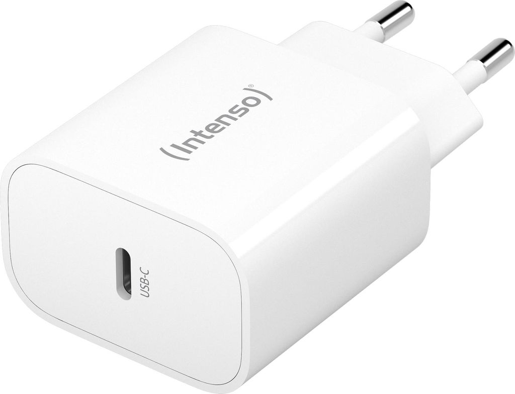 Intenso Power Adapter W20C, 20W, USB-C Anschluss, weiß, Produktbild 