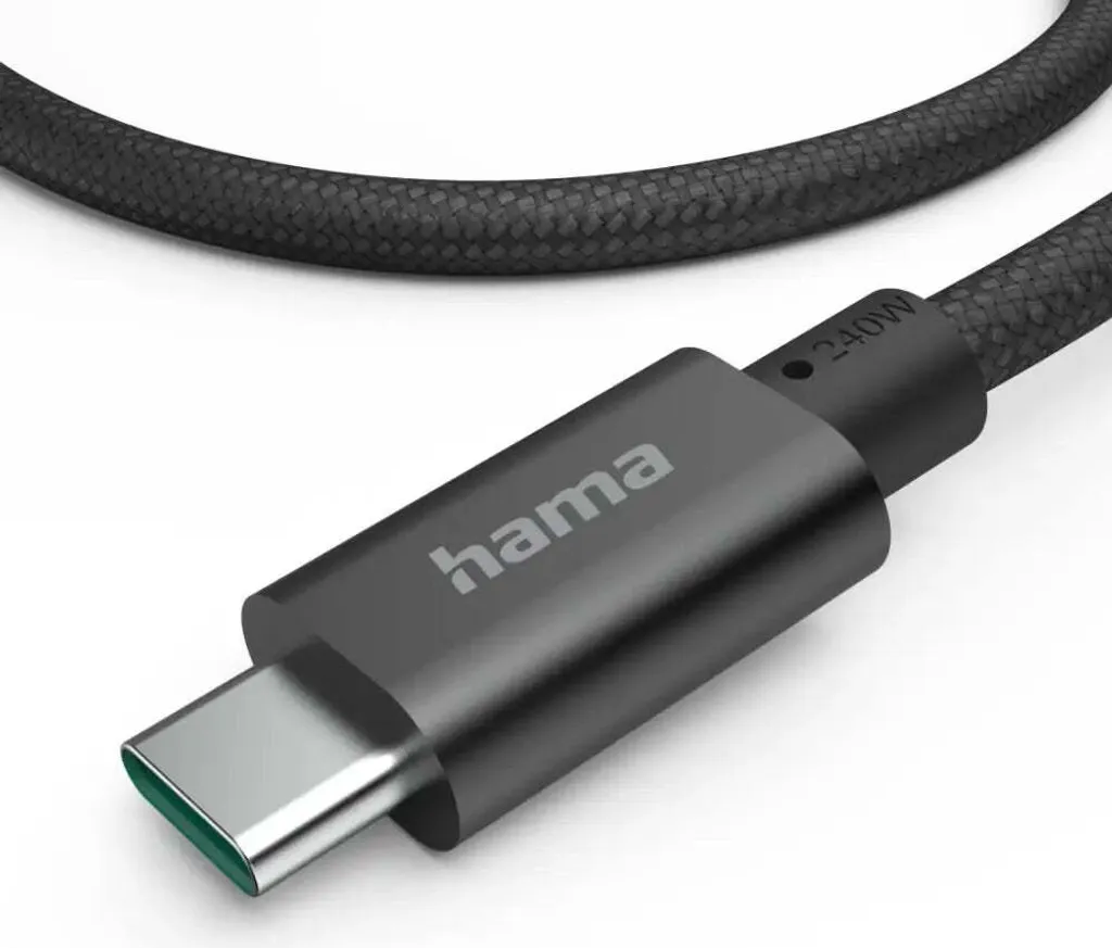 Câble de recharge rapide USB-C 240W et transfert data 5Gbps long 1,5m
