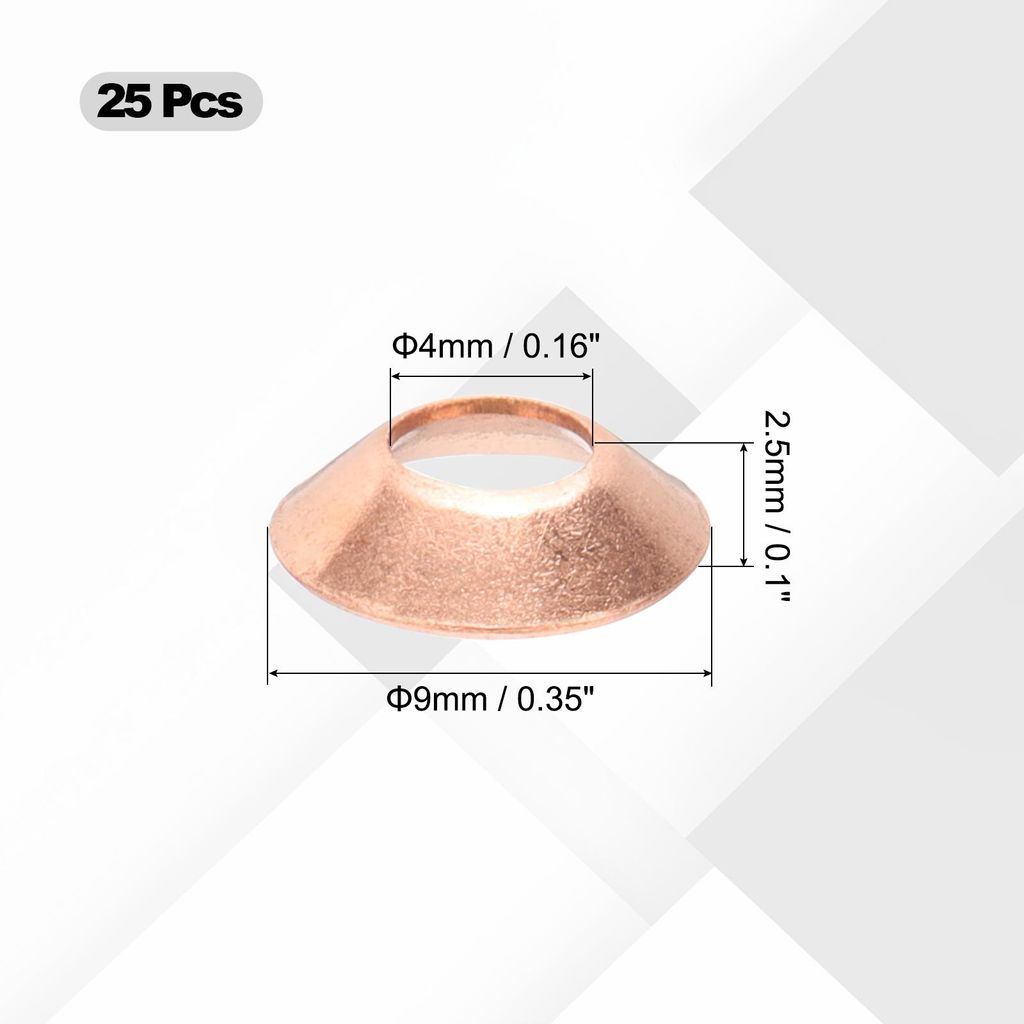 Flanschdichtung, 25 Stš¹ck Passend fš¹r 1/4" Rohrgr??e 45 Grad Kupferflanschrohrarmaturen fš¹r Klimaanlagen-K?ltezubeh?r