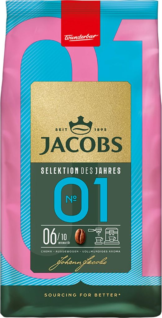Jacobs Selektion des Jahres No. 01 ganze Bohnen 1Kg