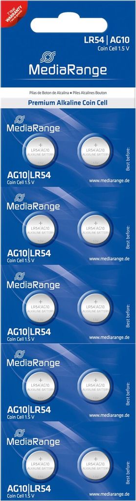 MRBAT112 MEDIARANGE Knopfzelle 10er Pack Produktbild 