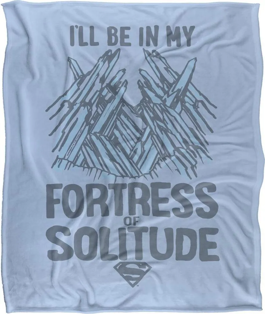 Superman Couverture Fortress Of Solitude TV18963 - Plaid Douillet Coloré