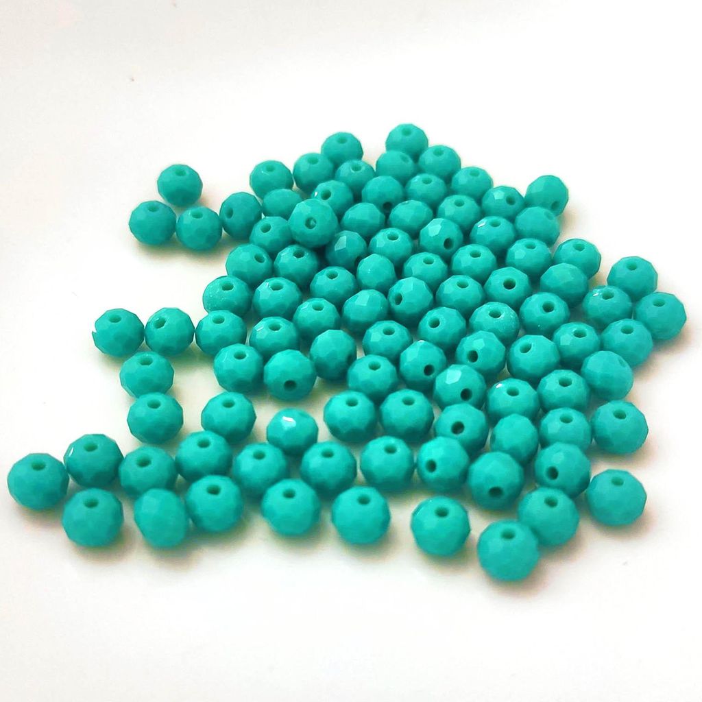 Perles de verre - type "facettes" - 140 pièces - 4 mm - Image du produit 