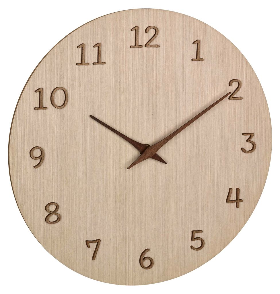 Analoge Wanduhr aus Holz 60.3072 Quarzuhr 298 mm Produktbild 