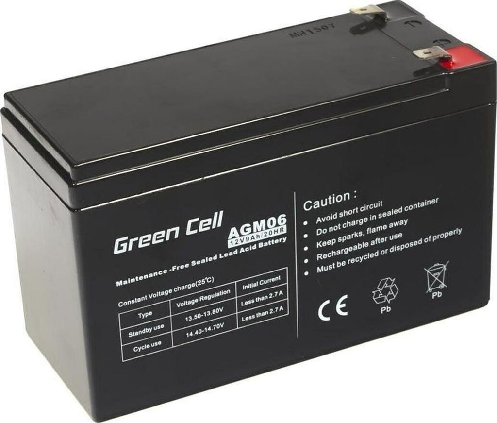 Green Cell AGM Battery 12V 9Ah Obrázok produktu 