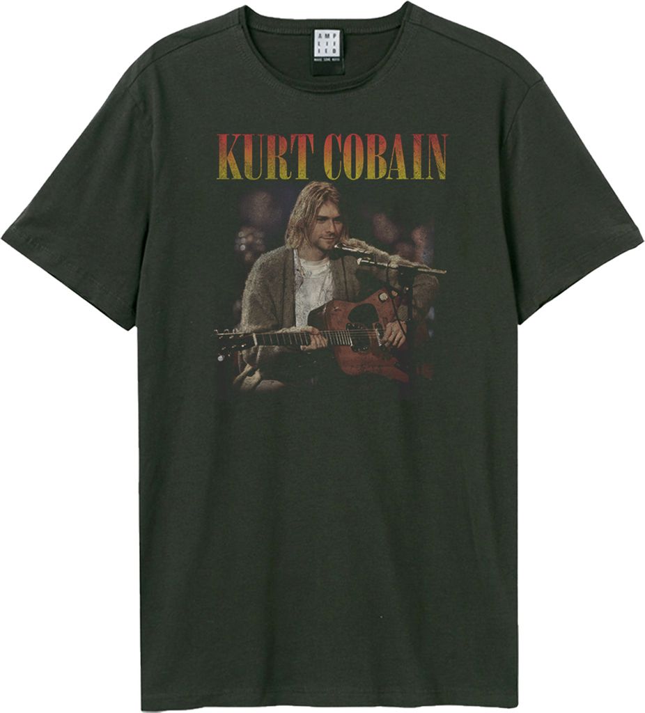 Amplified - "Unplugged In New York" T-Shirt für Herren/Damen Uni GD2238 (XS) (Holzkohle)