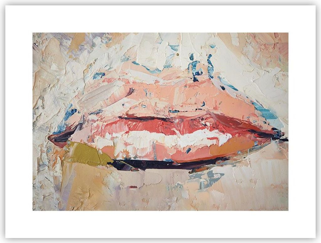 Poster - Poster ohne Rahmen - Mund pastos Stück - 40x30 cm - Wand Bild - Wanddeko - Wandbilder - Kunstposter - Wandposter - Bilder - Kunstdruck - ...