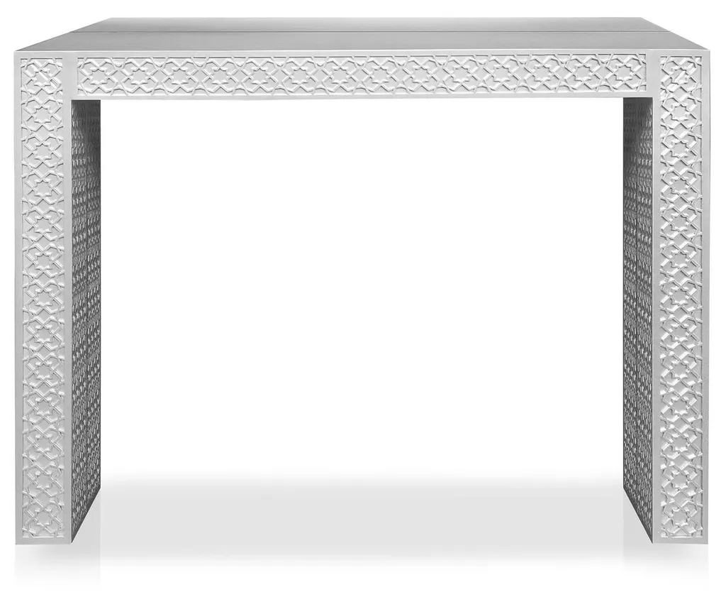 Table Console Extensible Nassau Morocco Gris Menzzo de 45 à 190 cm