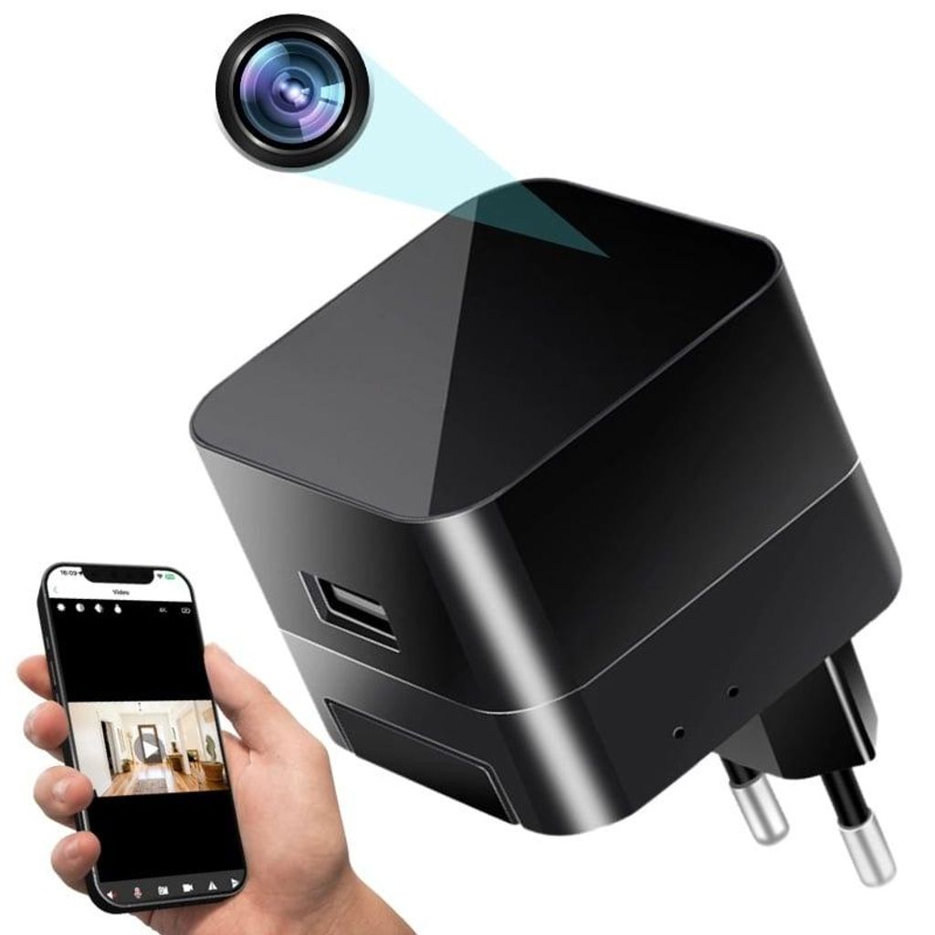 Mini Caméra Chargeur USB iUni IP90, Wi-Fi, Visualisation Image du produit 
