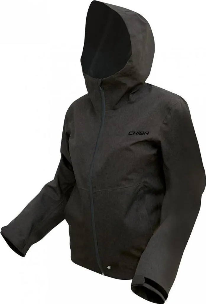 Veste de Pluie Homme pour Randonnée et Vélo - Modèle CHIBA Noir L