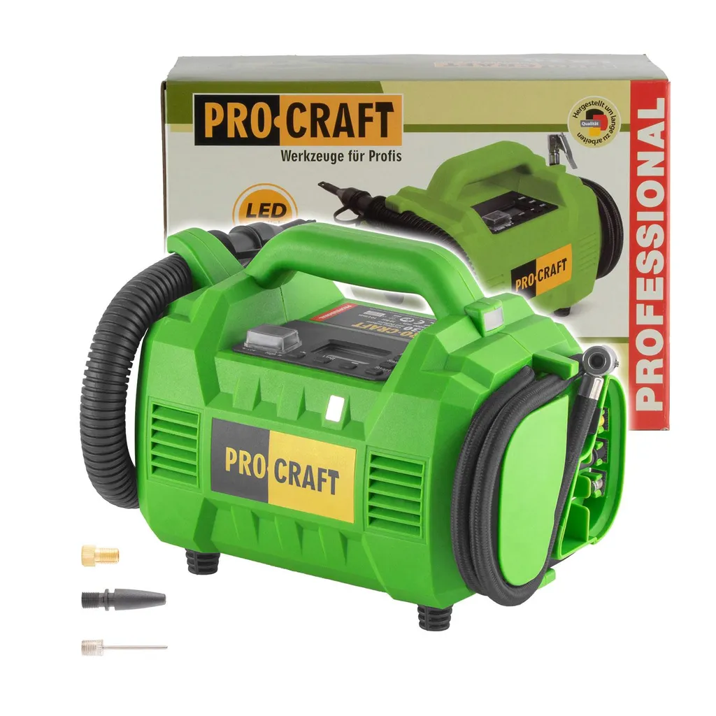 Compresseur à batterie Procraft LK30 pour pneus et loisirs plein air