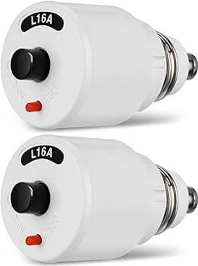 Schraubautomat (Sicherung für alte Elektroverteilung),Sicherungs Schraubautomat 16A,Gewinde E27, L-Charakteristik, 250/380 V,weiss