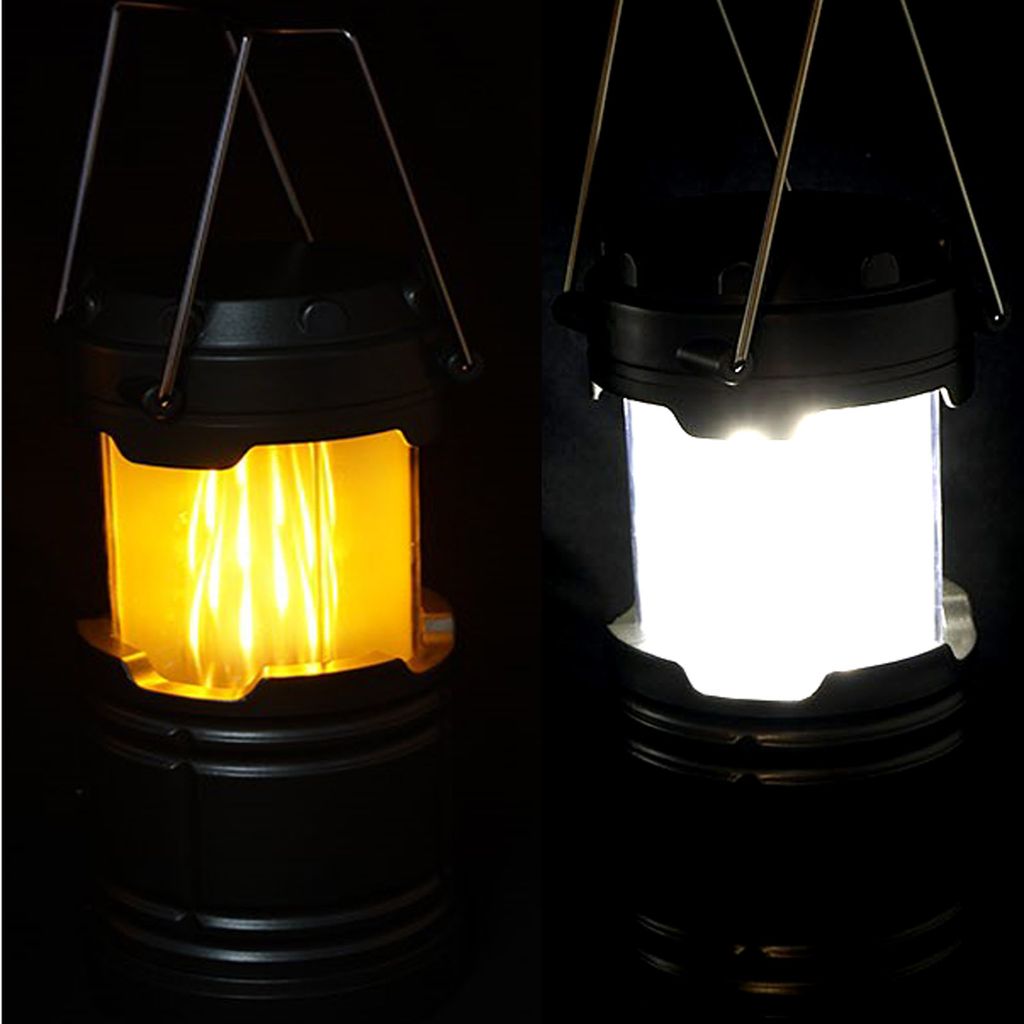 COB LED Camping Lampe Tragbare zusammenklappbare Zeltlaterne Licht für den 