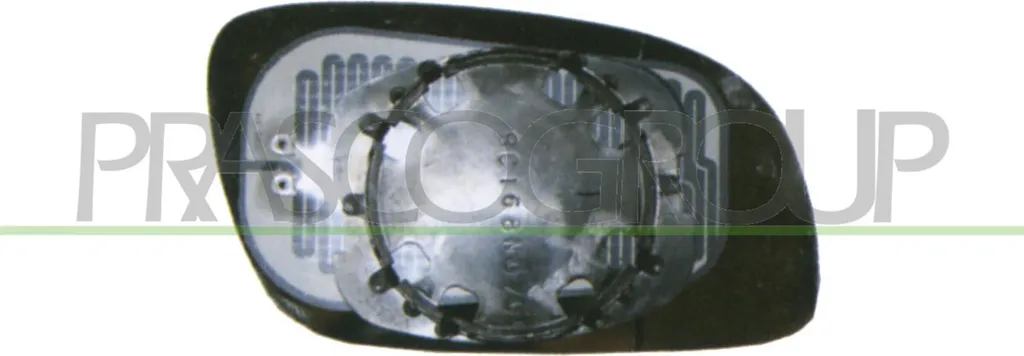 Miroir de rétroviseur extérieur gauche pour VW Touran 1T0857521 Prasco
