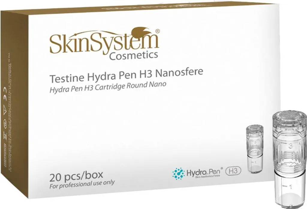 Recharges Hydra Pen H3 Round Nano pour soin visage - 20 cartouches