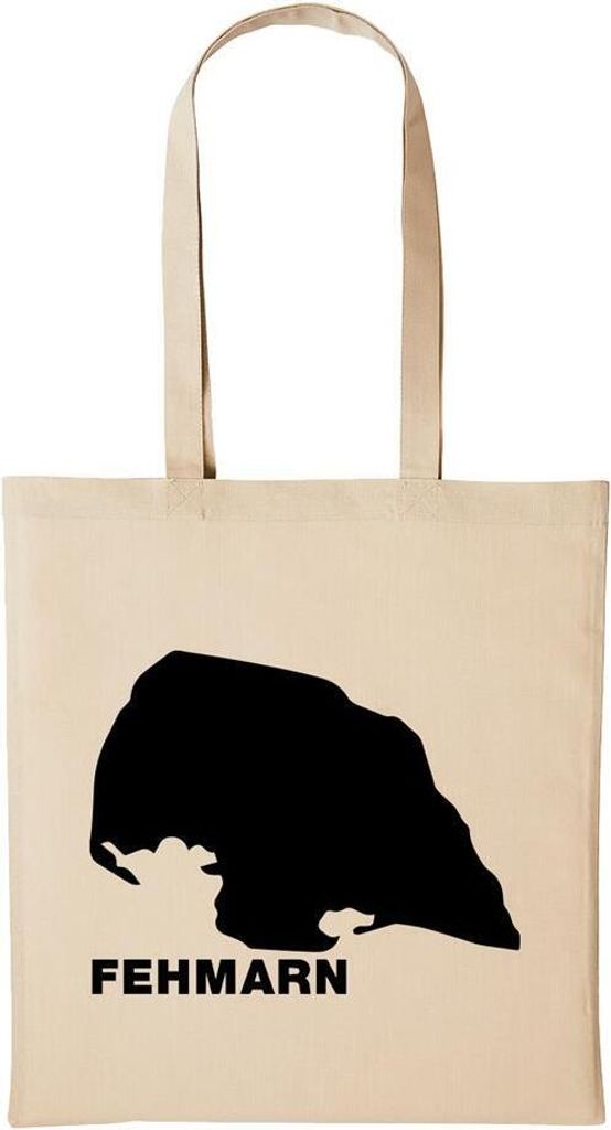 Huuraa Baumwollbeutel Fehmarn Geschenk Einkaufstasche Natural 10 Liter Baumwolle Fehmarn Accessoire