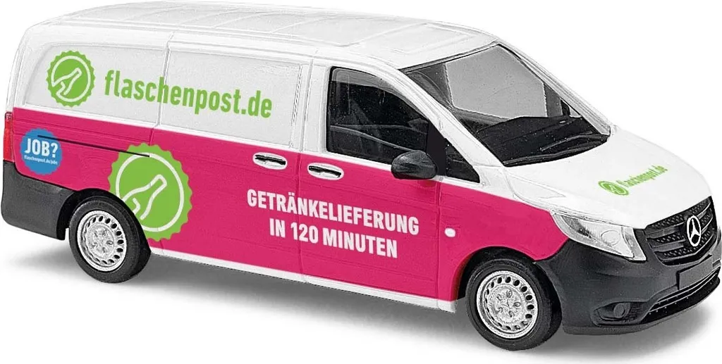 Véhicule Miniature Mercedes Vito Flaschenpost Busch 51106 Échelle HO