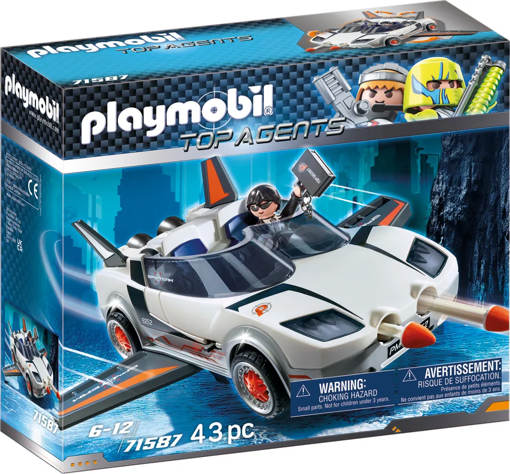 PLAYMOBIL 71587 voiture espion flottante avec canons lance-missiles