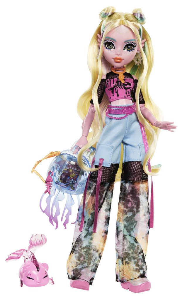 Monster High Lagoona Blue Modepuppe mit Haustier Neptuna Produktbild 