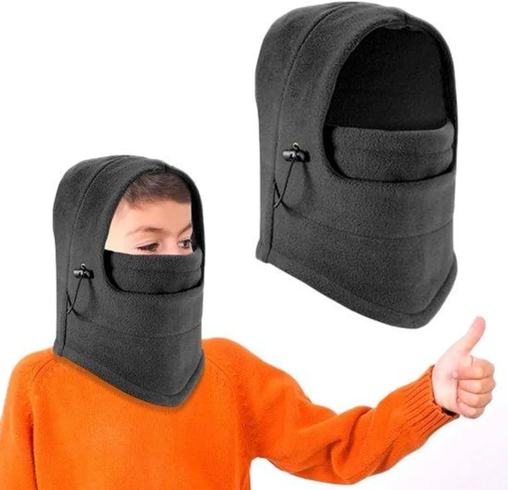Fini le Froid au Visage : Cagoule Enfant Anti-Vent pour Sports d'Hiver