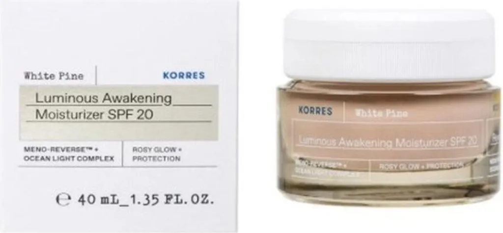 Crème Hydratante Fermeté Korres White Pine LSF 20 pour Peau Mature 40ml