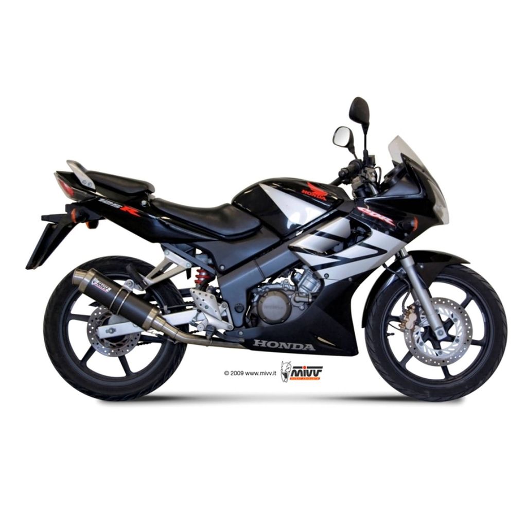 Mivv SPORT Schalldämpfer GP Komplettanlage 1x1 Carbon für HONDA CBR 125 R BJ 2004 > 2010